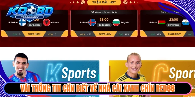 Red88 - Nhà Cái Thể Thao Uy Tín Đẳng Cấp Châu Âu 2 Vài thông tin cần biết về nhà cái xanh chín Red88